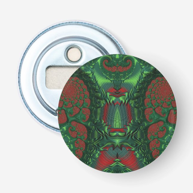 CHRISTMAS glossy colours 3D Pattern ~ Bottle Opener (Front)