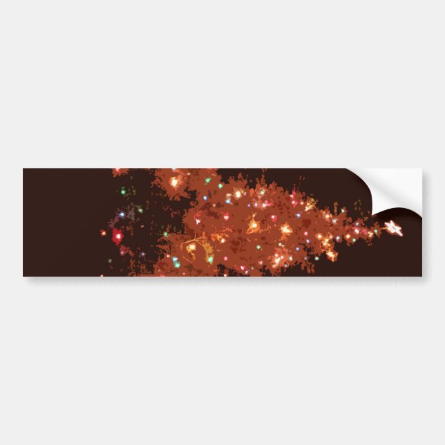 Christmas Glowing Bumper Sticker (Front)