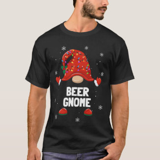 Christmas Gnome Beer Gnome Family Christmas vintag T-Shirt