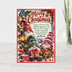 Christmas Gnome Christmas Card
