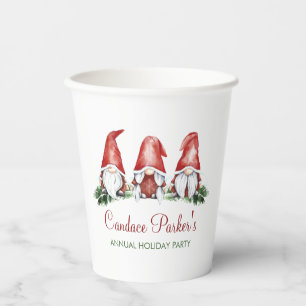 Christmas Gnome Custom Paper Cup