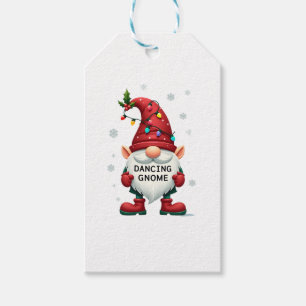 Christmas Gnome Dancing Gnome Family Christmas (2) Gift Tags