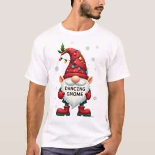 Christmas Gnome Dancing Gnome Family Christmas (2) T-Shirt