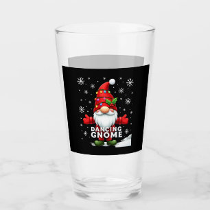 Christmas Gnome Dancing Gnome Family Christmas (4) Glass