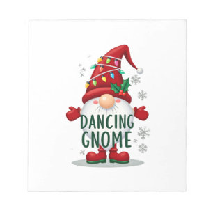 Christmas Gnome Dancing Gnome Family Christmas (6) Notepad