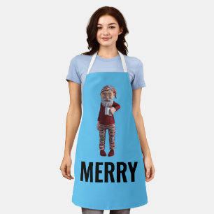 CHRISTMAS GNOME ELF MERRY APRON