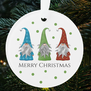 Christmas Gnome Elves Christmas Tree Ornament