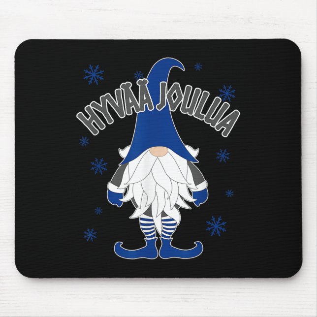 Christmas Gnome Finnish Scandinavian Tomte Finland Mouse Pad (Front)