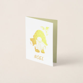 Christmas Gnome Foil Card