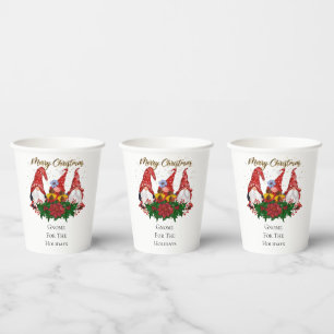 Christmas Gnome For The Holidays Trendy Paper Cups