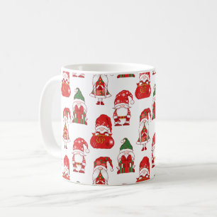 Christmas Gnome Gift & Sack Pattern Coffee Mug