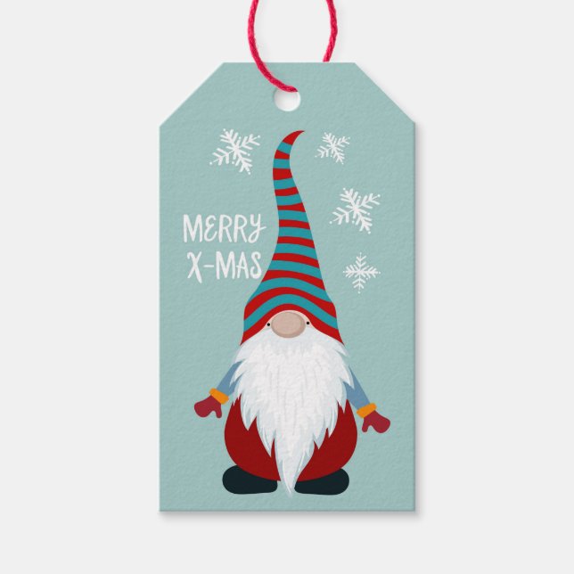 Christmas Gnome Gift Tags (Front)