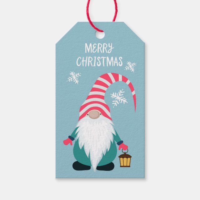 Christmas Gnome Gift Tags (Front)