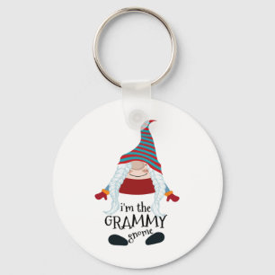Christmas Gnome Grammy Family Group Key Ring