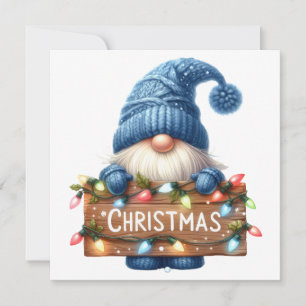 Christmas Gnome Greeting Card