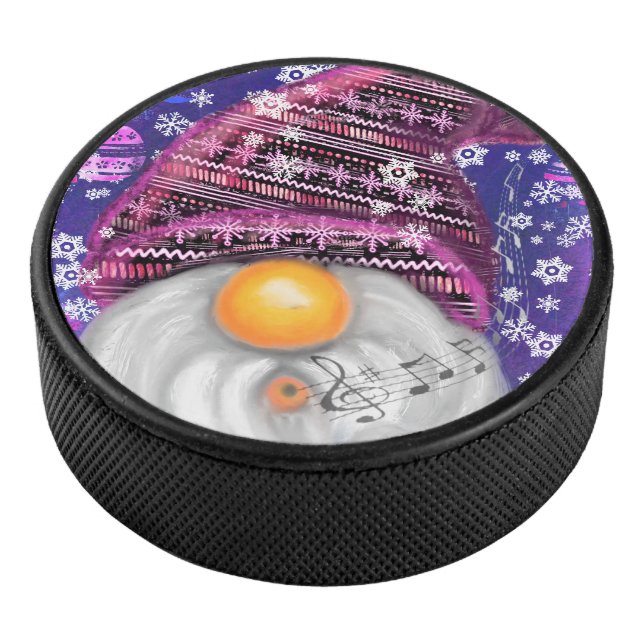 Christmas Gnome Hockey Puck (3/4)
