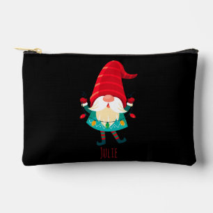 Christmas Gnome Holding Christmas Lights Accessory Pouch