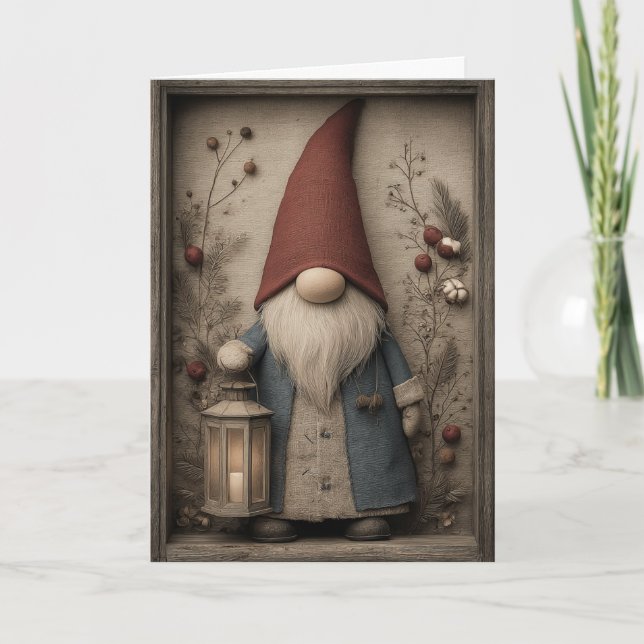 Christmas Gnome Holiday Card (Front)