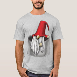 Christmas Gnome In A Pocket T-Shirt