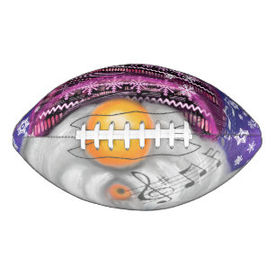 Christmas Gnome In Purple Hat Football