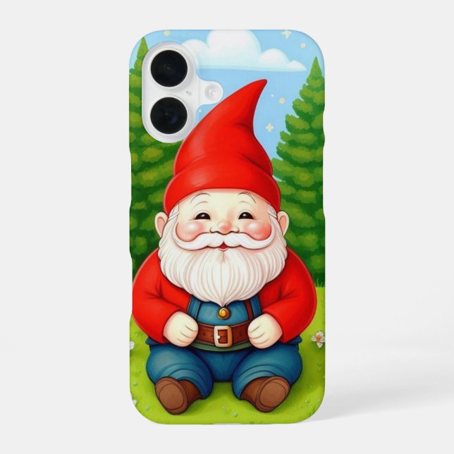 Christmas Gnome iPhone 16 Case (Back)