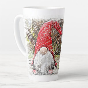 Christmas Gnome Latte Mug