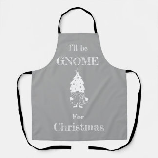 Christmas Gnome modern scandi decor Apron