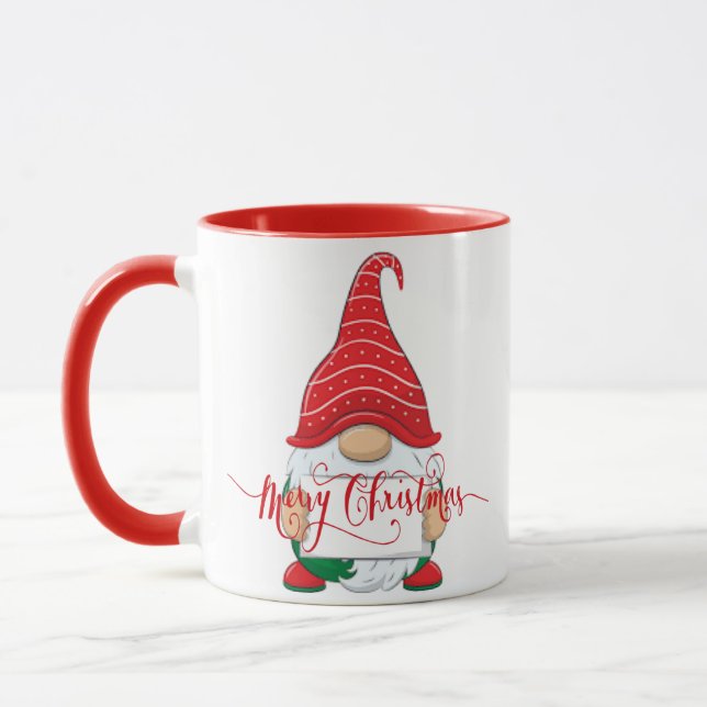 Christmas gnome mug (Left)