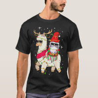 Christmas Gnome On Llama, Cute Alpaca Chanukah Chr