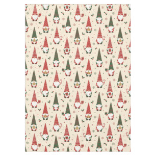 Christmas Gnome Party Pattern Tablecloth