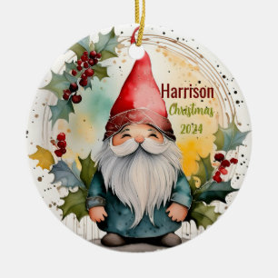 Christmas Gnome Personalized Ornament