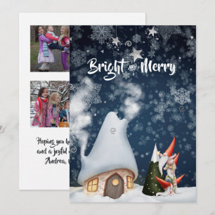 Christmas Gnome Photo Collage Holiday Card