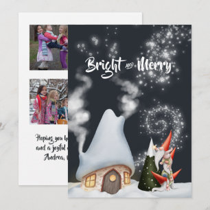 Christmas Gnome Photo Collage Holiday Card