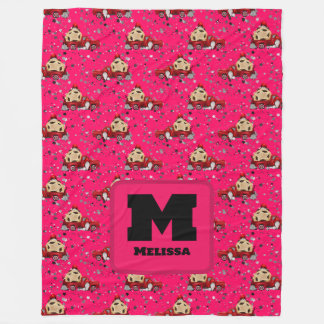 Christmas Gnome & Pickup Truck Design – holiday Fleece Blanket