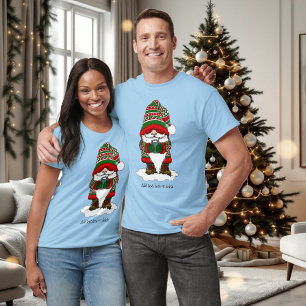 Christmas Gnome Red Green Cute T-Shirt