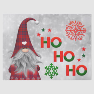 Christmas Gnome Says Ho, Ho, Ho! Tissue Paper