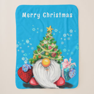 Christmas Gnome Sherpa Blanket