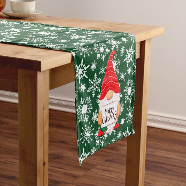 Christmas Gnome  Short Table Runner (In Situ)