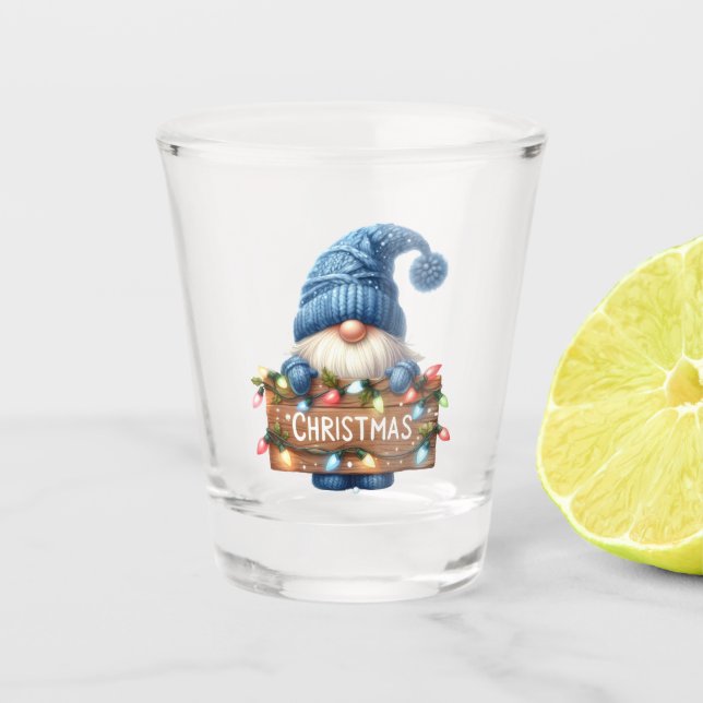 Christmas Gnome Shot Glass (Front)