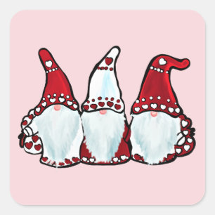 CHRISTMAS GNOME SQUARE STICKER