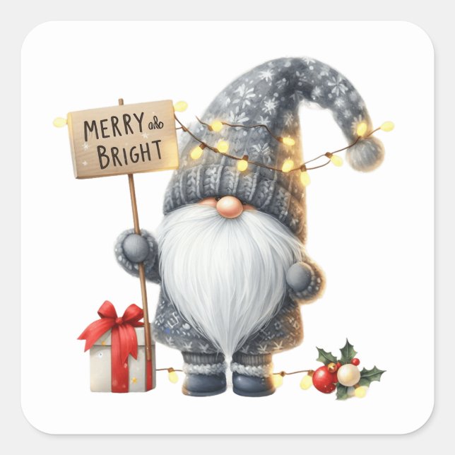 Christmas  Gnome Stickers (Front)