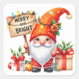 Christmas  Gnome Stickers