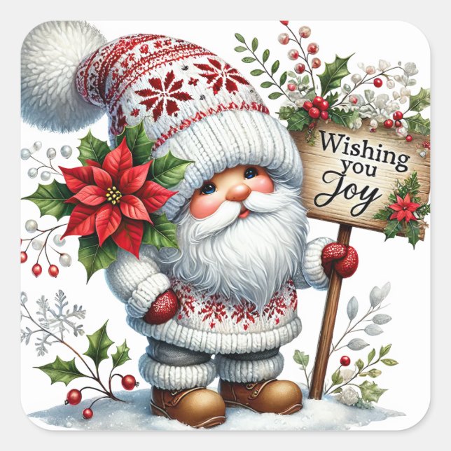 Christmas  Gnome Stickers (Front)