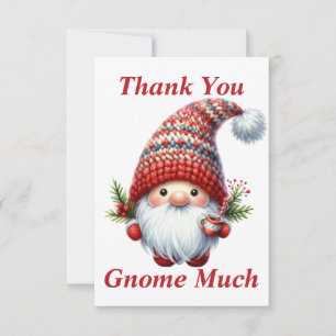Christmas Gnome Thank You Card