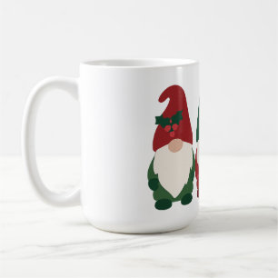 "Christmas Gnome Trio – Festive Holiday Coffee Mug