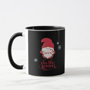 Christmas Gnome With Candycane Mug