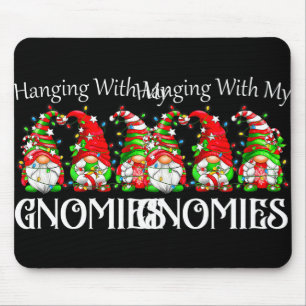 Christmas Gnome With My Gnomies Family Pyjamas Mouse Pad