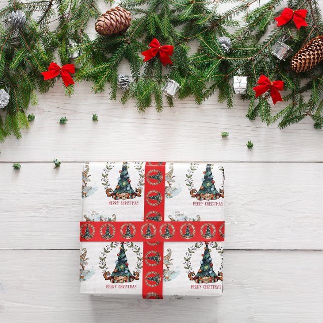 Christmas Gnome Wrapping Paper Set of 3 (Creator Uploaded)
