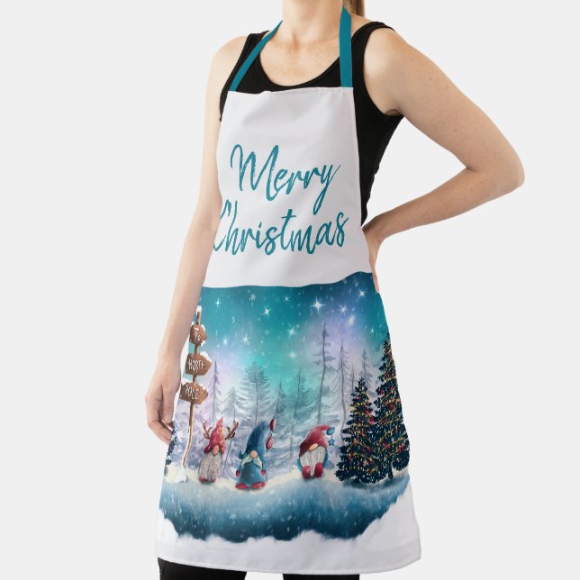 Christmas Gnomes Apron (Insitu)