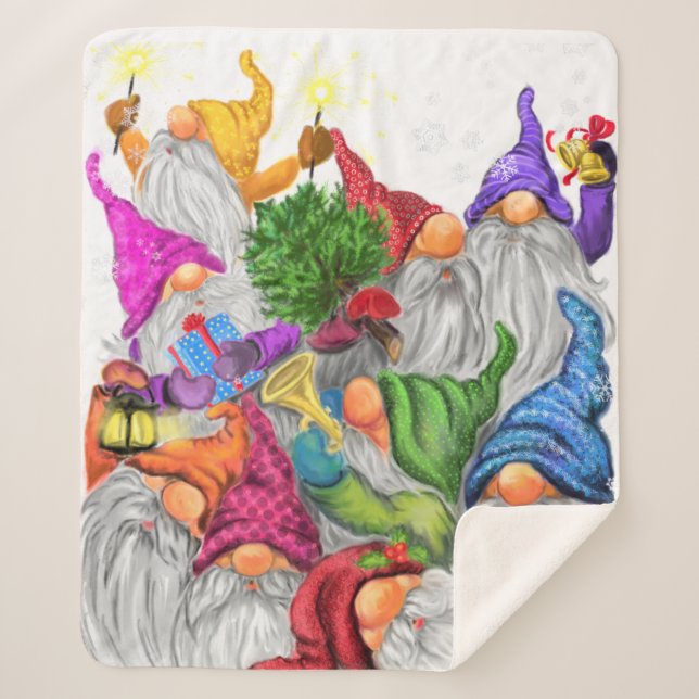 Christmas Gnomes Blanket (Front)